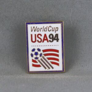 1994 World Cup of Soccer Pin - Inlaid Official Logo - Peter David